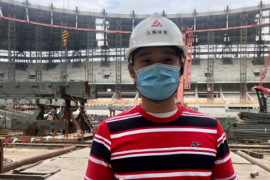 上港俱乐部新闻官赵昊晨在社交平台分享了上港新主场建设的最新进展情况