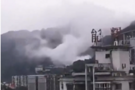 重庆南岸一作坊失火伴有臭味  目前明火已扑灭