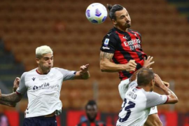 意甲2020-21赛季首轮 AC米兰对阵博洛尼亚
