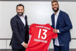 德甲豪门拜仁慕尼黑在其官方网站上宣布 球队签下巴黎前锋舒波莫廷