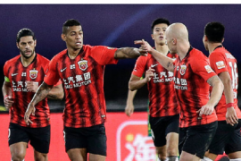 北京国安战平上海上港最终总分3-2淘汰对手获得中超第三名