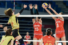 2020-2021赛季全国女排超级联赛广东恒大最终以3-1擒获河南银鸽