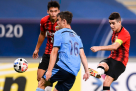 上海上港在亚冠小组赛第五轮的比赛中0∶4惨败在悉尼FC脚下