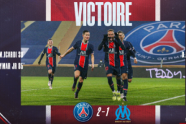 巴黎2-1击败马赛连续第8次夺得法国超级杯冠军