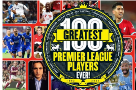 英超历史上最伟大的100名球员