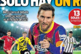 西班牙刊登文章赞扬梅西并将梅西大图放到了封面上