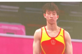 男子跳马决赛中广西体操名将黄明淇独揽两金以14.550分夺得金牌