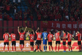 三级联赛的身价初始值中超球队上海海港以4488万欧元列首位