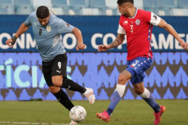 乌拉圭队以1-1战平智利队两战仅积1分位居A组第四名