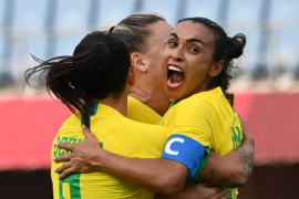 奥运女足F组首轮的焦点战女足迎战巴西女足