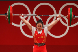 2020东京奥运会女子55公斤级的比赛选手廖秋以1公斤之差遗憾摘银