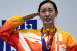 孙一文在女子个人重剑决赛中拿到了东京奥运会该项目的金牌