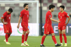 男足国家队及工作组全体备战第三轮对阵越南的比赛