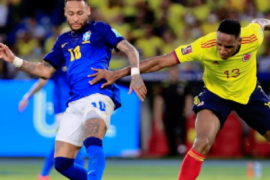 世界5冠王巴西以0-0踢平了哥伦比亚双方各取一分
