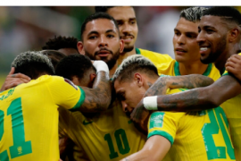世界5冠王巴西在本轮比赛以4-1大胜乌拉圭
