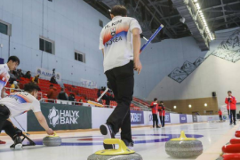 亚太冰壶锦标赛继续哈萨克斯坦阿拉木图体育馆激战