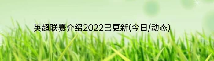 英超联赛介绍2022已更新(今日/动态)