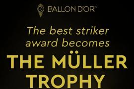 金球奖官方：2022年度最佳前锋奖将更名为“穆勒奖”