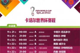 世界杯赛程公布 一图流展示世界杯赛程和赛制